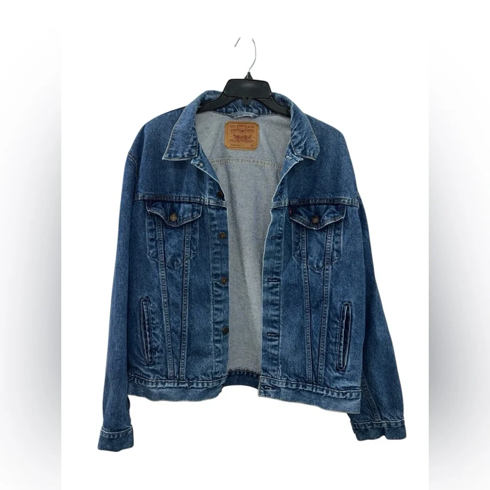 VTG 90s Levi’s Men’s Sz 48L‎ Trucker Denim Type III Jacket USA Made 71506 0216